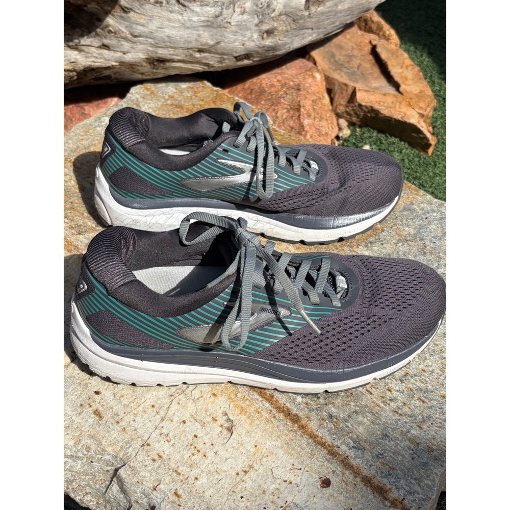 Brooks Addiction 14 Womens Running Shoes Grey Green 1203061B061 Size 10 Medium B